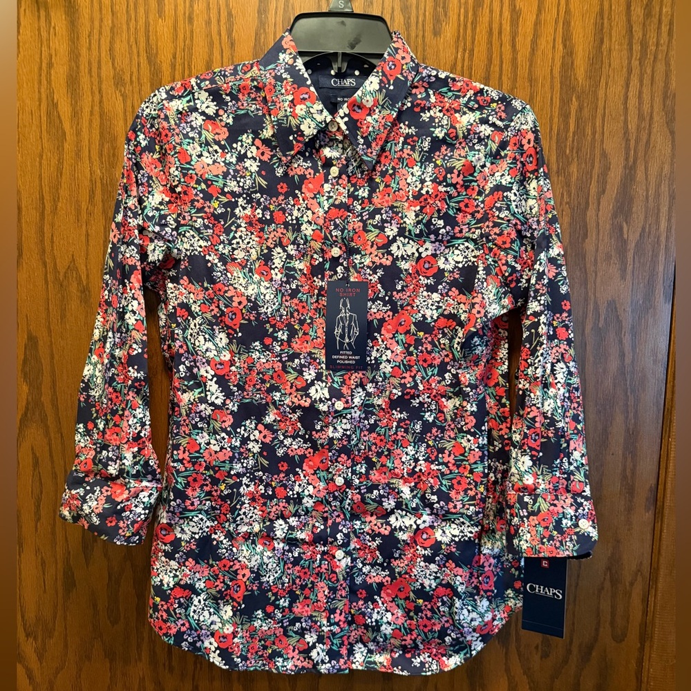Chaps Women's Button Up Floral Shirt-New
